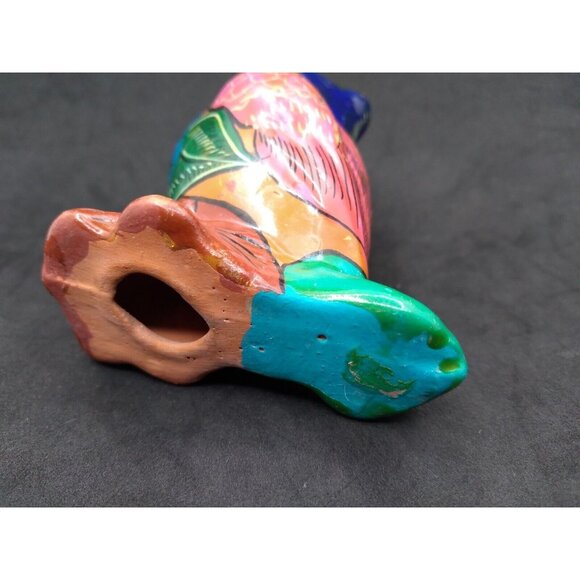 Vtg. Unmarked Mexican Folk Art Talavera Pottery Painted Owl Figurine Alm.3.5" - Picture 10 of 14